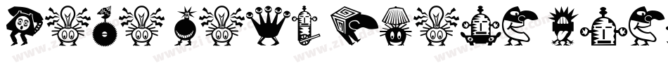 Mini Pics White Bread字体转换